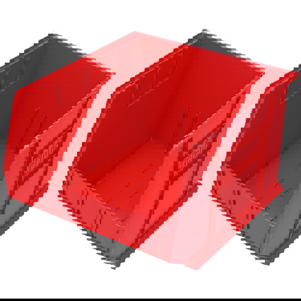 Plastic Hopper Stacking Bin: Red